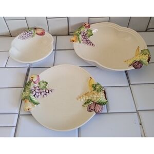 MILLARD LISTER SALES LIMITED  Made in Portugal 3 Piece Serving Set  Pastel Fruit
